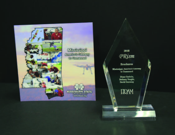 The MSU UAS Brochure earned a PRism Award, the highest award granted