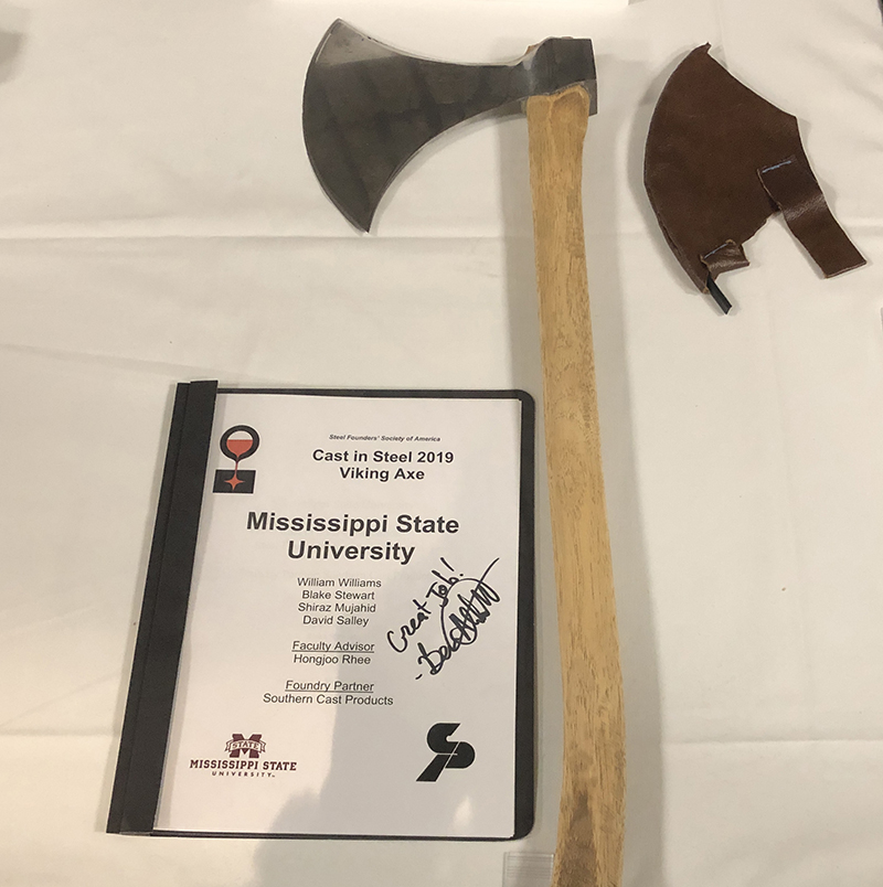 Cast in Steel Competition challenged universities to design, cast and sharpen a Viking axe