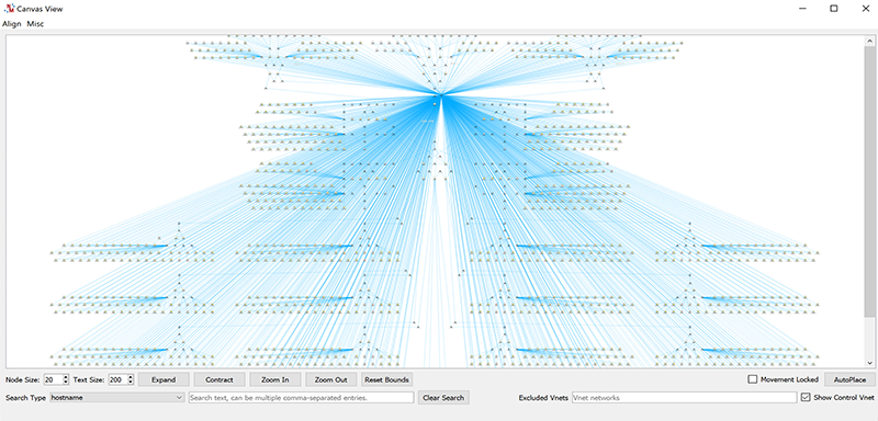 Closeup of part of a Netmapper virtual network specification