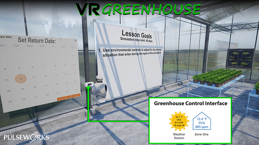 Prototype of virtual greenhouse