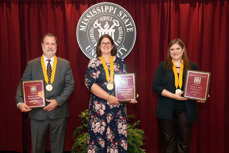 The university's John Grisham Master Teacher Award recipients for 2021