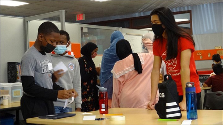 Students from Metro Early College High School in Columbus, OH