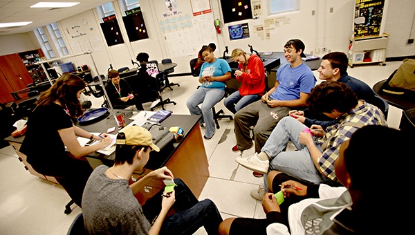 Vicksburg Warren School District students in the Mississippi State 
engineering class