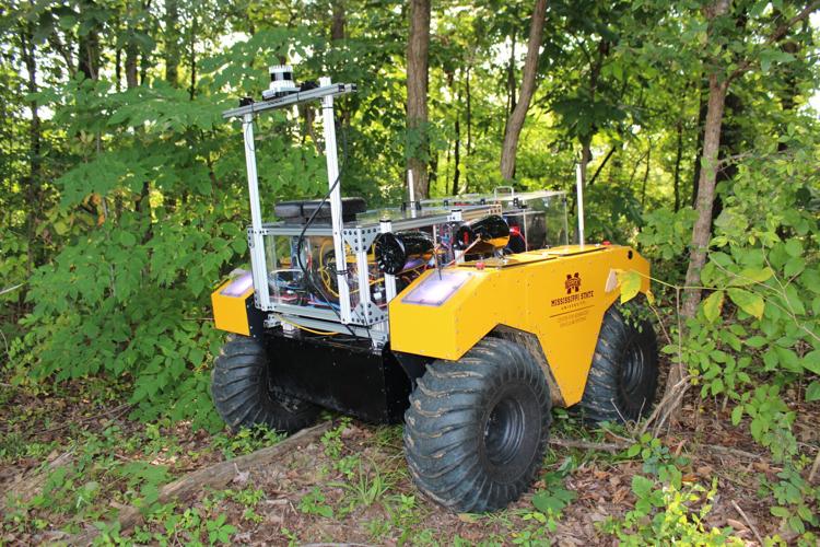 The Clearpath Warthog is a 610-pound remote-controlled amphibious robot