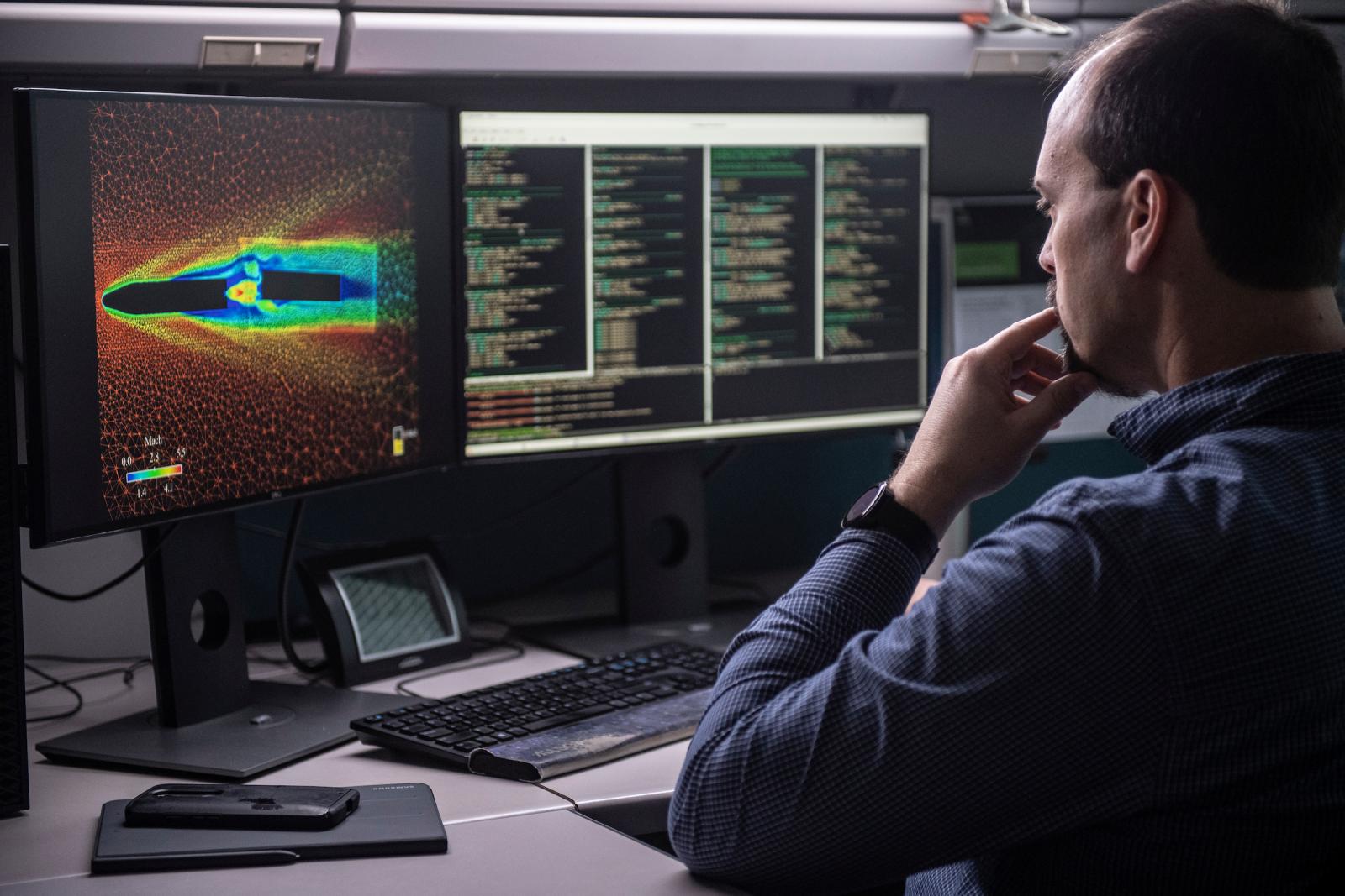 Man on Computer