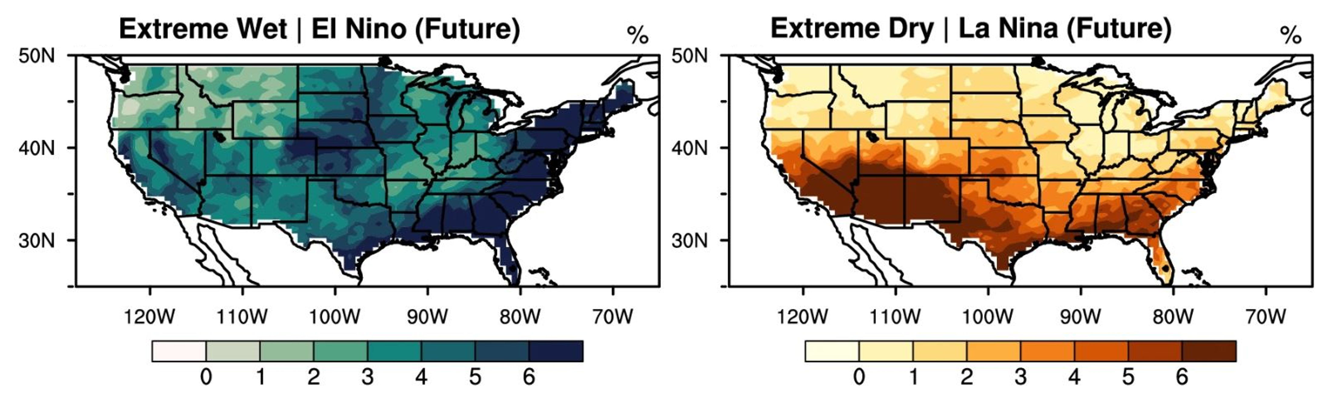 El Nino Future Extreme Wet Events