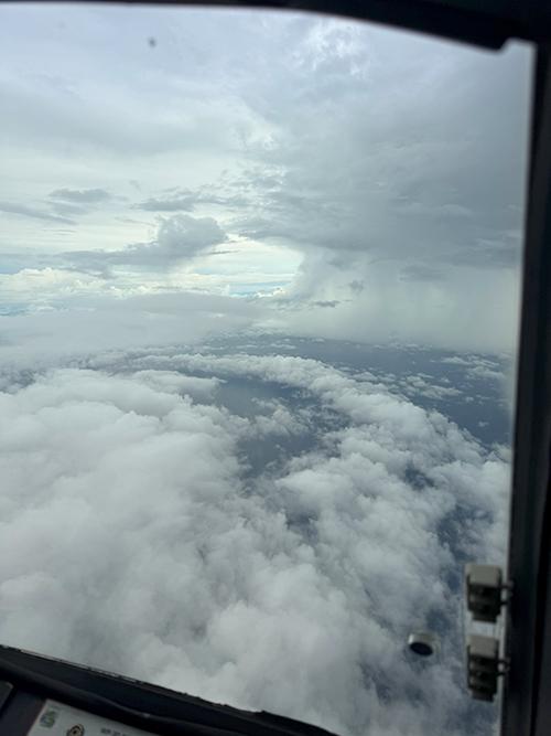 Tropical Storm from Plane