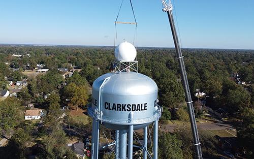 Climavision on water tower