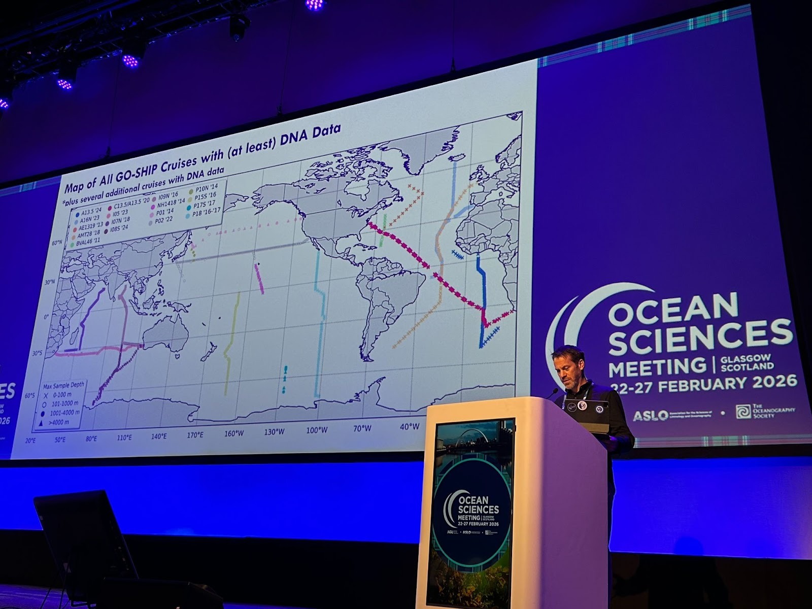 Luke Thompson giving presentation