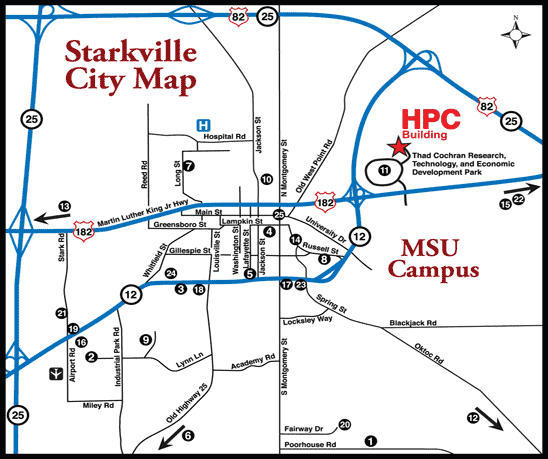 Starkville City Map